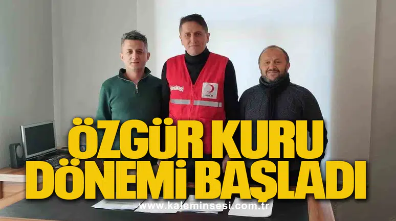 Kozlu'da Türk Kızılay Başkanlığı'na Özgür Kuru atandı...