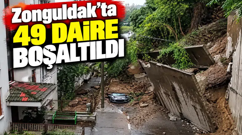 Zonguldak’ta 49 Daire Boşaltıldı