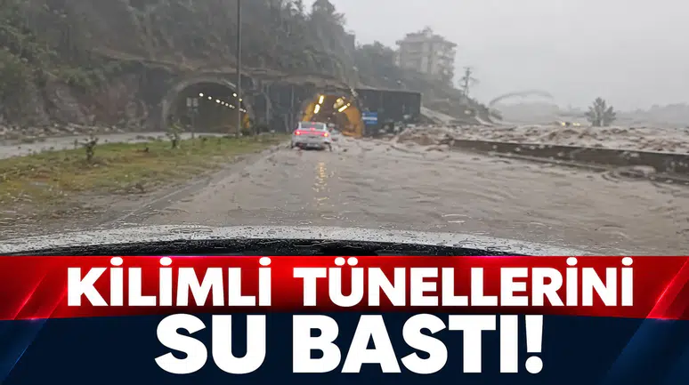 Kilimli tünellerini su bastı!