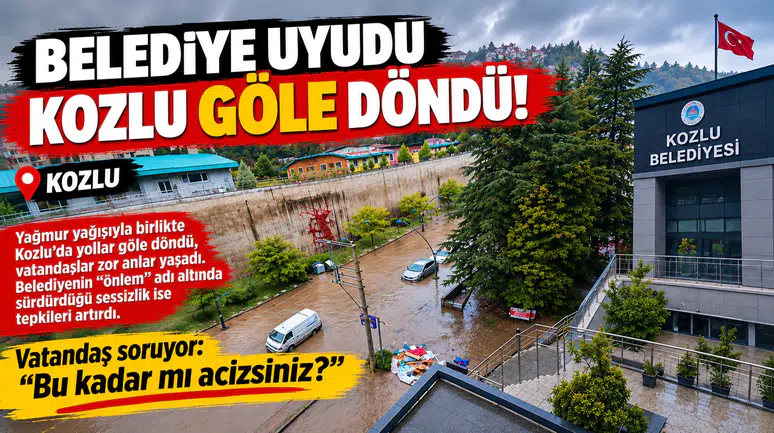 BELEDİYE UYUDU, MAZGAL KAPANDI SULAR ALTINDA KALDI