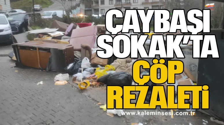 Zonguldak İncivez Mahallesi Çaybaşı Sokak’ta Çöp Rezaleti