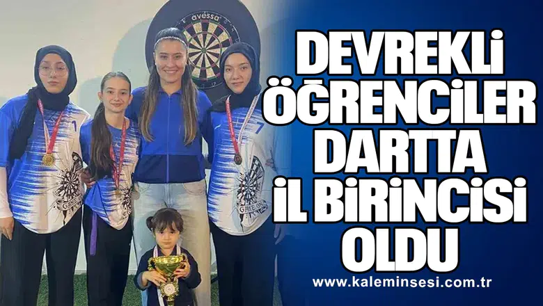 Devrekli öğrenciler dartta il birincisi oldu